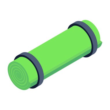 spor yeşil paspas basit el çizimi.