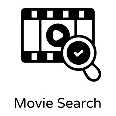 Video kamera. film araması basit tasarım