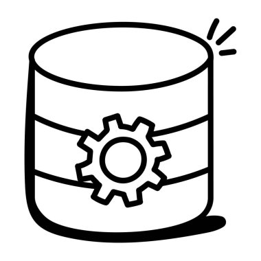 Web sitesi sunucusu. Basit tasarım, veritabanı vektör illüstrasyon grafik tasarımı