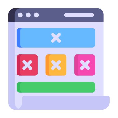 Hesap makinesi. Web simgesi basit illüstrasyon