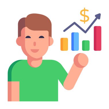 iş ve pazarlama kavramı, vektör illüstrasyonu