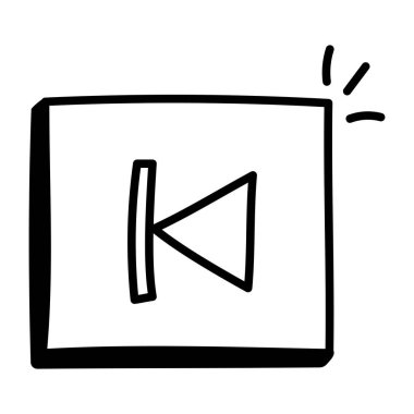 Video oynatıcı ikon vektör illüstrasyonu