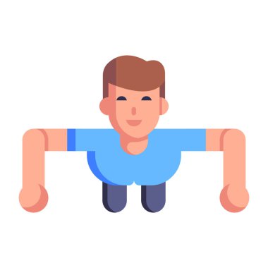 Fitness simgesinin vektör illüstrasyonu