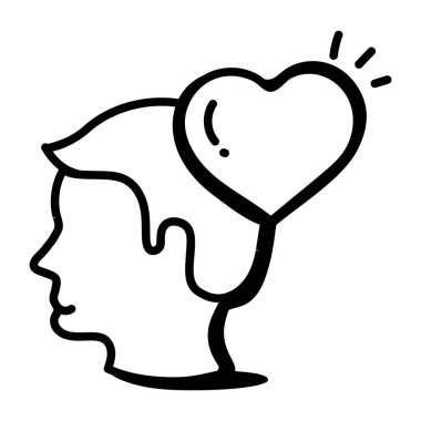 kalp balonu vektör çizimi