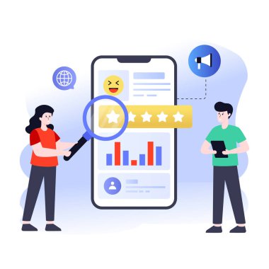 İş adamı ve pazarlama kavramı, vektör illüstrasyonu