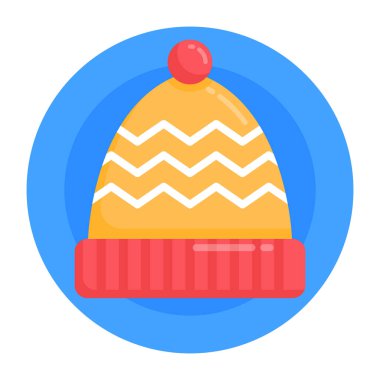 hat vektörü düz renk simgesi