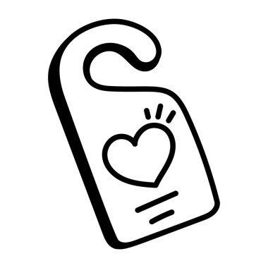 aşk etiketi vektör illüstrasyonu