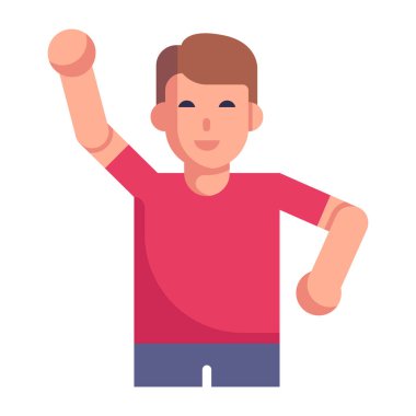 genç adam vektör çizim