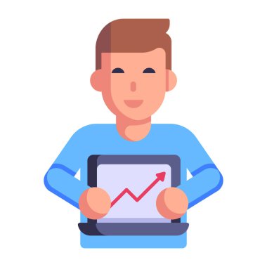 grafik ve finansal konsept, vektör illüstrasyonu 