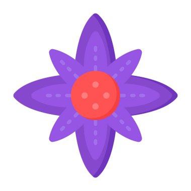 çiçek simgesi vektör illüstrasyonu