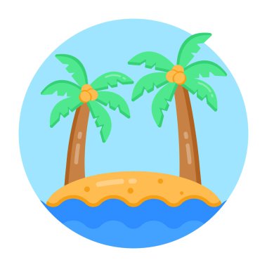 yaz tatili ikonu vektör çizimi tasarımı