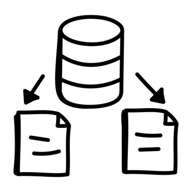 veritabanı simgesi, vektör resimleme