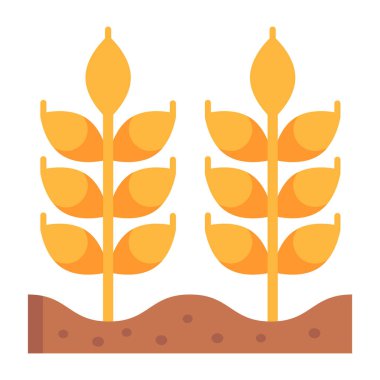 Bitki. Web simgesi basit illüstrasyon