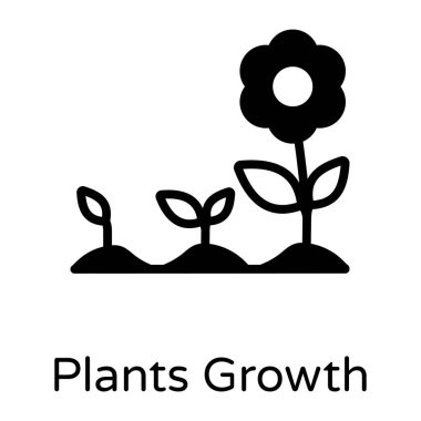 bitki vektörü simgesi modern basit illüstrasyon