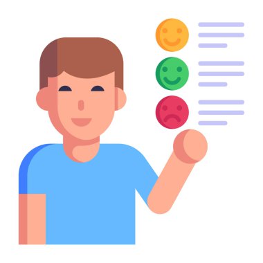 Gülümseyen mavi gömlekli adam