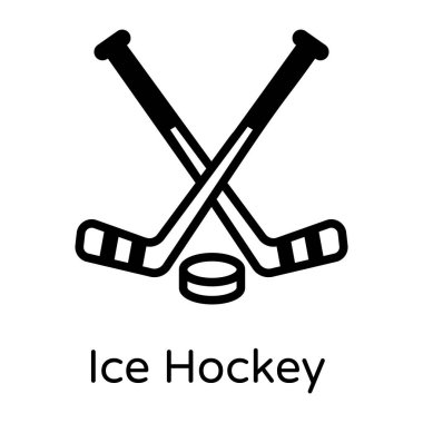 Buz hokeyi vektör illüstrasyonu
