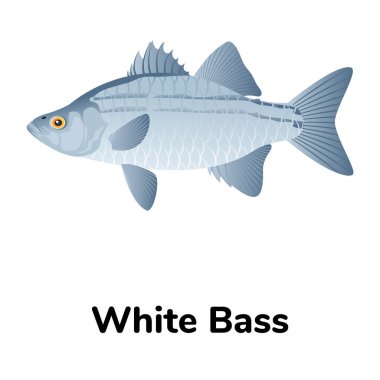 Balık ikonu. vektör illüstrasyonu