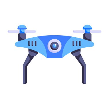 Drone simgesi. düz tasarım