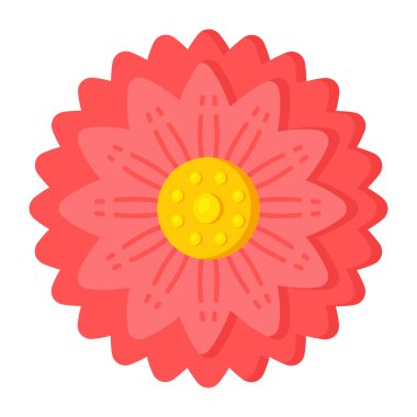 çiçek simgesi vektör illüstrasyonu