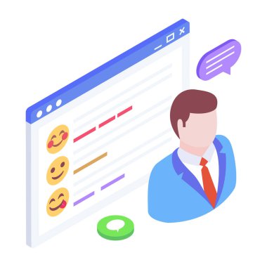 Sohbet mesajı. Web simgesi