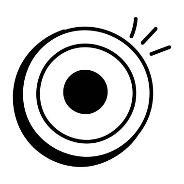 CD mi? Web simgesi basit illüstrasyon