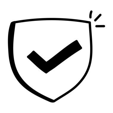 kalkan simgesi, vektör illüstrasyonu