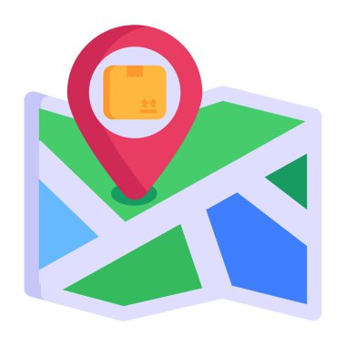 Harita iğnesi. Basit tasarım