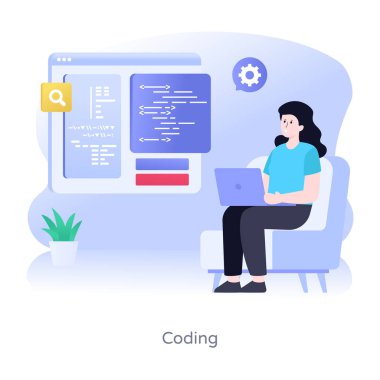 seo modern simgelerin düz tasarım vektör çizimi