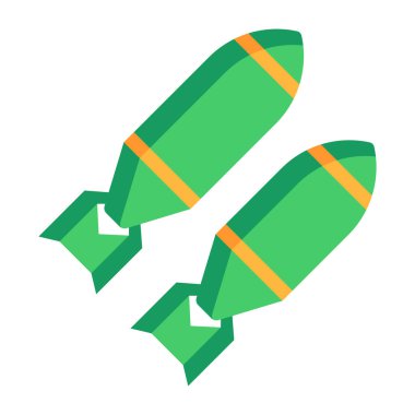 roket ikonu vektör illüstrasyonu