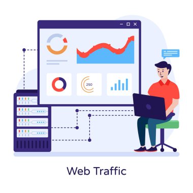 grafik ve finansal konsept, vektör illüstrasyonu 