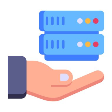 ağ için ağ düz renk simgesi, vektör illüstrasyon tasarımı