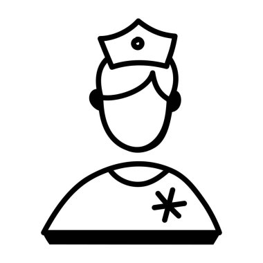 hemşire vektör çizimi