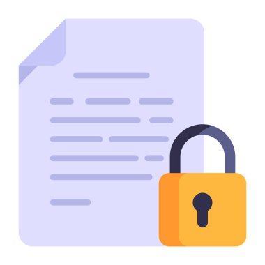 Güvenlik dosyası. Basit resimleme