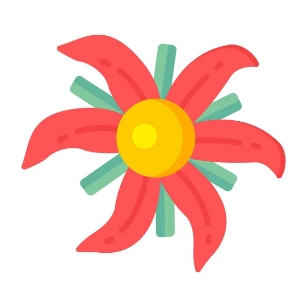 Blumensymbol Cartoon Illustration Der Blume Vektor Symbole Für Das Web — Stockvektor