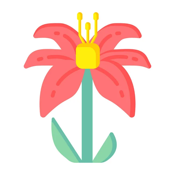 Flower Web Icon Simple Illustration — Stock Vector