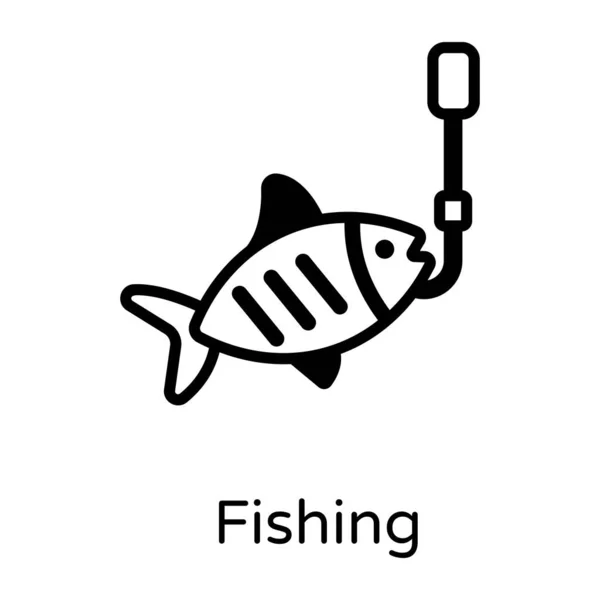 Vissen Web Icoon Eenvoudig Ontwerp — Stockvector