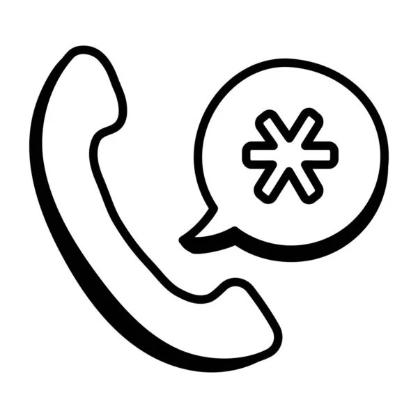 Call Center Icon Vektor Illustration — Stockvektor