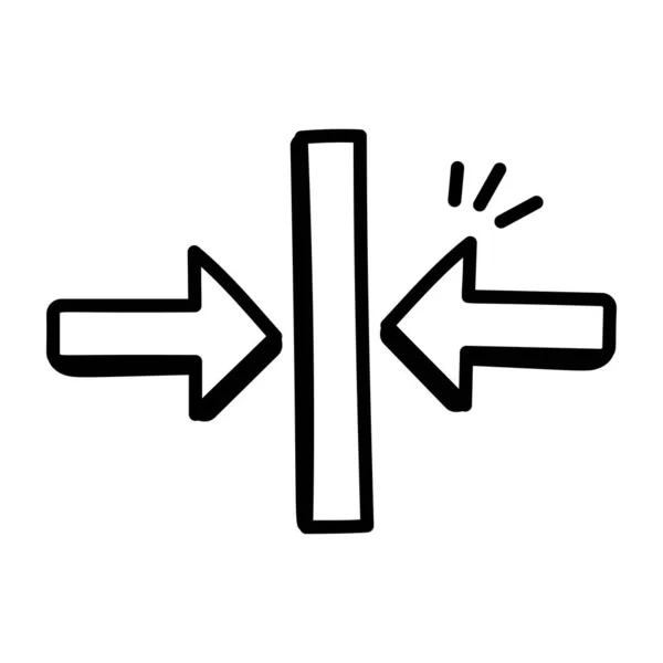 Ilustración Vectorial Del Icono Flecha — Vector de stock