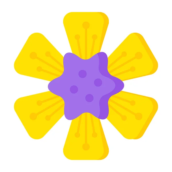 Ikon Web Bunga Ilustrasi Sederhana - Stok Vektor