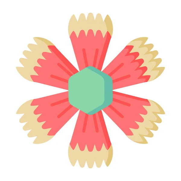 Ícone Flor Ilustração Simples Ícones Vetor Flor Para Web — Vetor de Stock