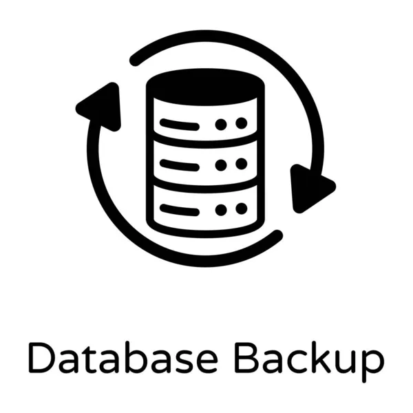 Datenbankserver Einfaches Design — Stockvektor