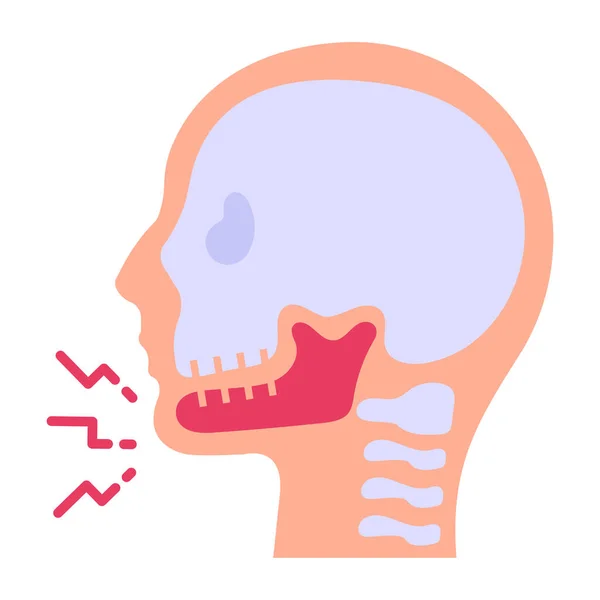 Human Skull Anatomy Vector Illustration — Stock Vector