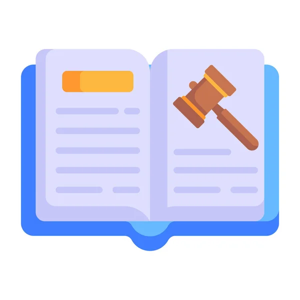 Diritto Giustizia Concetto Rappresentato Dal Giudice Gavel Vettoriale Illustrazione — Vettoriale Stock