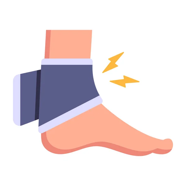 Bir Ayakkabı Ikonunu Tutan Vektör Illüstrasyonu — Stok Vektör