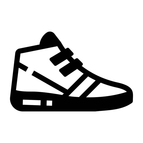 Zapato Plano Vector Icono — Archivo Imágenes Vectoriales