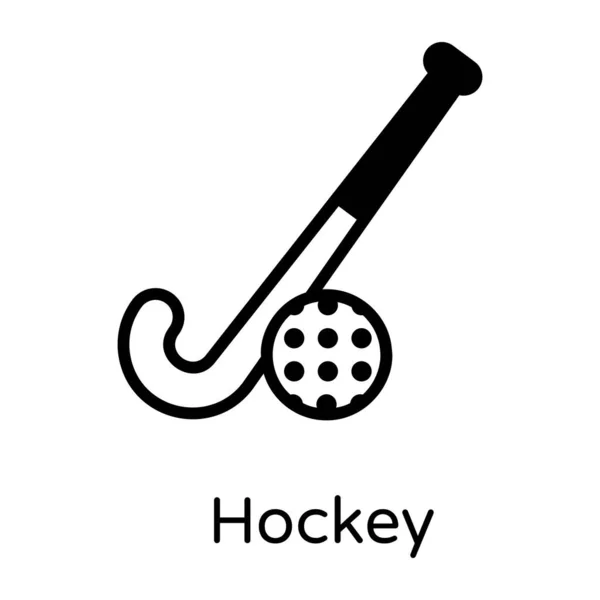 Diseño Ilustración Vectorial Hockey — Archivo Imágenes Vectoriales