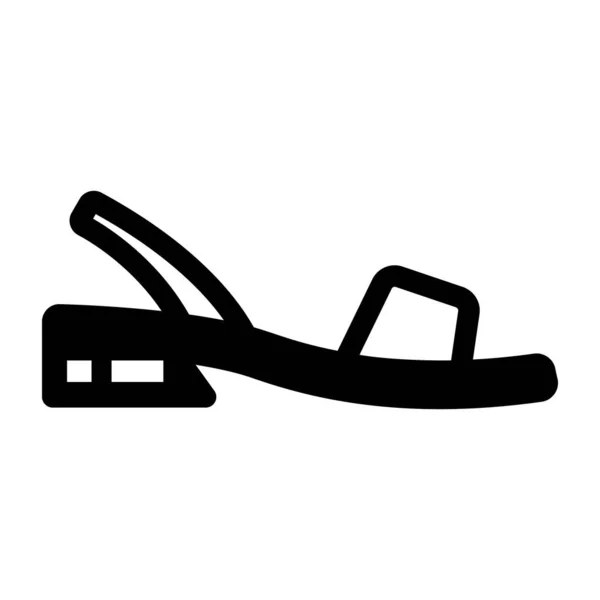 Vector Ilustración Del Zapato Una Mujer — Archivo Imágenes Vectoriales