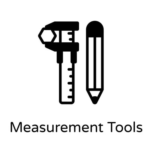 Outils Mesure Vecteur Isolé Sur Fond Blanc — Image vectorielle