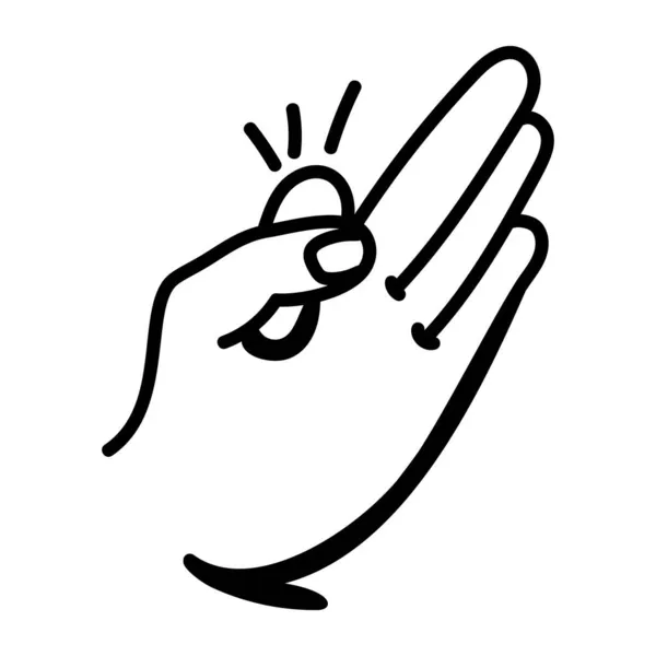 Hand Gesture Hands Woman — Stock Vector