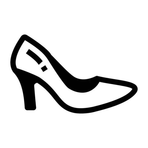 Abbildung Zum Schuh Icon Vektor — Stockvektor